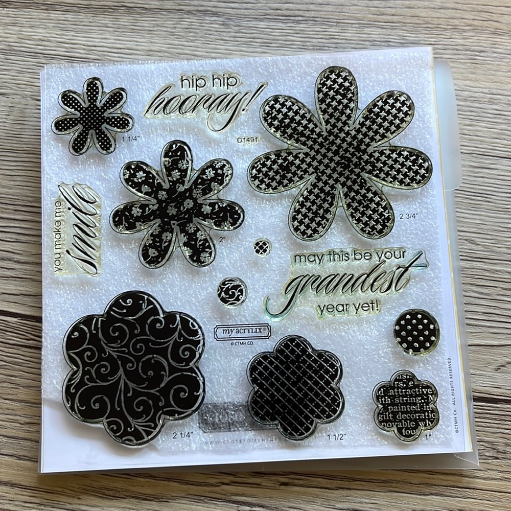 CLOSE TO MY HEART hooray bouquet stamp set - new